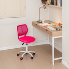 Chaise de Bureau pour Adolescent Homy Casa – Rose-Chaise de travail parfaite pour l'étude à domicile