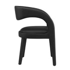 Modway - Pinnacle Cuir végane Chaise à manger Ensemble de 2 - Vinyle noir-7