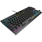 Corsair - K70 RGB TKL Filaire Optique-Mécanique OPX Linéaire Keyswitches Clavier De Jeu-Alimenté par la technologie d'hyper-traitement CORSAIR AXON : l'expérience de clavier de jeu la plus avancée de CORSAIR traite et transmet les entrées jusqu'à 8 fois plus rapidement que les claviers de jeu conventionnels avec une hyperinterrogation de 8 000 Hz, une numérisation des touches de 4 000 Hz et jusqu'à 20 couches de traitement matériel d'éclairage RVB tout en maintenir les performances de vitesse.