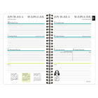 Staples - Agenda scolaire hebdomadaire/mensuel chiens 2025-2026 - 8 1/2 po H x 5 1/2 po l - noir/blanc - bilingue-Couverture en polypropylène à motif de chiens