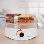 Commercial Chef - Déshydrateur alimentaire, thermostat réglable - blanc-Des collations rapides, faciles et saines comme des croustilles de banane, des rouleaux de fruits, du bœuf séché, etc.