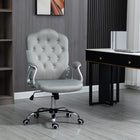 Vinsetto - Chaise de bureau à domicile réglable avec fonction d’inclinaison - gris-Hauteur d’assise réglable de 18,5 po-22,4 po (47 à 57 cm) pour s’adapter à votre style