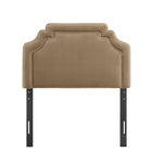 Modway - Magnolia Cuir végane Tête de lit - Taupe-Assemblée requise
