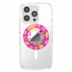 PopSockets - PopGrip pour MagSafe rond avec anneau adaptateur Pink Relief-Permet une utilisation mains libres avec les PopMounts. Compatible avec tous les supports actuellement disponibles.