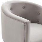 Modway - Savour Touffe Performance Velvet Chaise d’accent - Gris clair-7