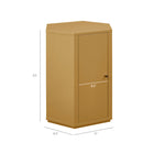 Modway - Kade Facettés Bois Table d’appoint - Moutarde-MDF semi-brillant peint