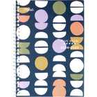 Five Star - Agenda scolaire hebdomadaire/mensuel graphique simpliste 2024-2025 - 5 1/2 po x 8 1/2 po - multicolore - bilingue-Couverture en poly durable et résistante à l'eau avec un motif de cercles colorés. 