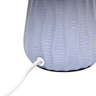 Simple Designs - Mini lampe de table texturée - pervenche avec abat-jour assorti-8
