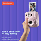 Fujifilm - Appareil instantané instax mini 13 - Blanc argile-Boîtier aux formes arrondies avec logo au fini métallique