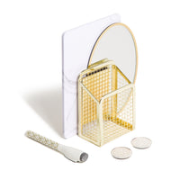 U Brands - Trousse d’accessoires magnétiques pour casier, 6 unités-L’ensemble d’accessoires pour casiers scolaires comprend 1 miroir magnétique pour casier, 1 tableau blanc magnétique, 1 marqueur effaçable à sec avec gomme intégrée, 1 gobelet magnétique et 2 aimants mignons