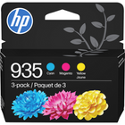 HP 935 Ens. 3 cartouches d’encre cyan, magenta et jaune d’origine (N9H65FN)-Couleurs: Cyan, magenta, jaune