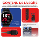 Reebok - Montre Sport Connectée Pulse - 45 mm - Acier Minuit-L'écran tactile AMOLED vif de 1,43″ reste lisible sous les lumières du stade ou le soleil de midi
