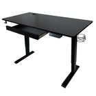 LjubLjana - Bureau Assis-Debout À Hauteur Réglable Électrique de 47 po - Noire-Unité robuste à 1 tableau - Cette table peu encombrante de 47,2" x 23,6" s'intégrera facilement dans votre espace de bureau tout en offrant suffisamment d'espace pour une variété de configurations de moniteur et d'ordinateur portable ainsi que des matériaux de travail, des fournitures et des décorations importants