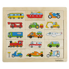 Beleduc - Puzzle de transport associer et mélanger - Ensemble de 30-Jouable comme un jeu de mémoire ou de loto