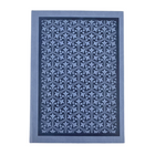 Hilroy - Journal - 8 po x 6 po - Ligné - 96 feuilles - Trellis bleu-Couverture rigide en thermo PU de qualité supérieure avec élégant motif treillis bleu estampé à chaud pour un look raffiné