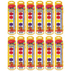 Cra-Z-Art - Aquarelles lavables avec pinceau - Plateau à chevilles - 8 couleurs par ensemble - 12 ensembles-Profitez de couleurs vives et de teintes lisses avec cet ensemble de couleurs amusant à 8 comtes