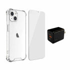 Blu Element - Pack Essentiels "Grab and Go" pour iPhone 14/13-Coque Dropzone : TPU absorbant les chocs ; Anti-rayures; Chute militaire testée à partir de 6 pieds ;