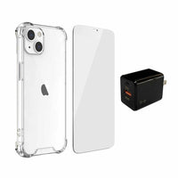 Blu Element - Pack Essentiels "Grab and Go" pour iPhone 14/13-Coque Dropzone : TPU absorbant les chocs ; Anti-rayures; Chute militaire testée à partir de 6 pieds ;