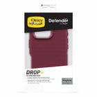 OtterBox - Coque Defender Pro avec MagSafe pour iPhone 16 Pro - Rouge Foxberry-Texture antidérapante pour une meilleure prise en main et éviter les chutes