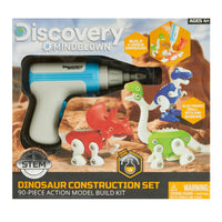  Jeu de construction de dinosaures Discovery de 90 pièces-Apprentissage pratique : Explorez l’ère préhistorique et apprenez des faits sur la paléontologie et l’ingénierie en assemblant 3 modèles de dinosaures - combinez les pièces pour créer des spécimens amusants