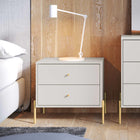 Manhattan Comfort - Ensemble de 2 tables de nuit modernes Jasper 25,15" - Finition blanc brillant-10