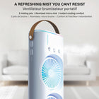 Bell+Howell - Ventilateur rafraîchissant portable rechargeable à brumisation Aqua Air-Facile à utiliser: ajoutez de l’eau, appuyez sur le bouton brume et profitez d’une brise fraîche en trois étapes simples