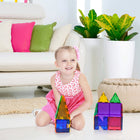 Picasso Tiles - Tuiles Magnétiques - Ensemble de 33-Carreaux de construction magnétiques, blocs de construction magnétiques de couleur 3D clairs, planches de jeu pour enfants d'âge préscolaire, jeux de simulation et plus encore