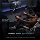 MotionGrey - Bureau debout électrique réglable Ultra  avec plateau inclinable - 55,1 po - Noir-Dimensions: 55,1 po l x 28,35–48,03 po H x 30,71 po P