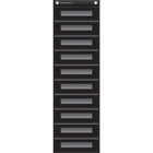 Teacher Created Resources - Tableau de poche de stockage de fichiers, 10 pochettes, Noir, 14 po x 58 po-Parfait pour organiser les dossiers des étudiants, les jeux de dossiers, les formulaires et autres documents
