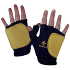 IMPACTO® 503-20 GRAND Paire Gant Antichocs, sans doigts, coussinet gel paume/côté/dos, dos en nylon, paume avec cuir grainé-1