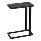 Monarch Specialties - 2863 Table D'Appoint - Faux Bois Noir/Metal Noir-1