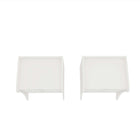 Manhattan Comfort - Ensemble de 2 tables de chevet Coney 19,68" style mid-century moderne - Blanc-Assemblage à domicile requis Tout le matériel inclus