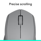 Logitech - M280 souris sans fil - Gris-Contrôle fluide du curseur: découvrez un suivi précis (jusqu’à 1 000 PPP) et une sélection facile du texte avec cette souris sans fil pour ordinateur portable grâce au capteur optique avancé de Logitech	