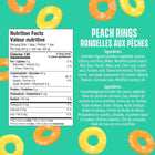 Smart Sweets - Rondelles aux Pêches - 50 g-Sans crustacés, Respecte le végétalisme, Sans poisson, Pour personnes diabétiques, Sans oeuf, Sans lactose, Respecte le végétarisme, Sans lait, Sans blé, Sans sésame, Sans moutarde, Sans sucre ajouté, Sans soya, Sans sulfite