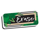 Ashley Productions - Effaceur magnétique pour tableau blanc, Feuilles style bohème avec bordure, 5,1 x 12,7 cm, lot de 6-Aimant intégré pour une utilisation facile sur les tableaux blancs magnétiques
