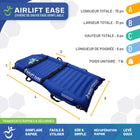 Mobile Patient Lift - Fast & Easy Transport - Brancard de sauvetage gonflable AirLift - capacité 300 lb-Supporte jusqu’à 300 lb de capacité maximale