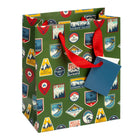 General Supply Goods + Co - Sac Cadeau Verte- 7.086 po x 3.74 po x 8.65 po-Epaisseur du papier 210 GSM