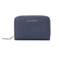 Champs - Portefeuille Palm de Iconic - Marine-Porte-cartes avec protection RFID