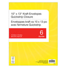 Enveloppes de catalogue avec QuickStrip, Kraft, 10 po x 13 po, paq./6-Fermeture QuickStrip pratique : il suffit de retirer la bande et appuyez pour fermer