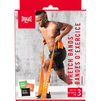 Everlast - Ensemble de bandes élastiques pour physiothérapie, 3 pcs-Bandes élastiques pour physiothérapie Everlast pour développer, renforcer et tonifier le corps