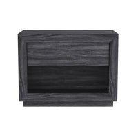 Manhattan Comfort - Table de nuit contemporaine Soren 32" à 1 tiroir - Gris charbon-Conçu avec un stratifié à grain de bois de haute qualité, offrant l'apparence du bois naturel avec une durabilité accrue