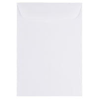 JAM Paper Enveloppes à ouverture au sommet et rabat droit gommé, 7 x 10 po, blanches, 200 par paquet-Blanc
