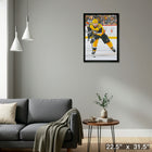Evgeni Malkin Pittsburgh Penguins Skating sur toile - Toile encadree - 22" x 31"-Prêt à accrocher - livré entièrement assemblé