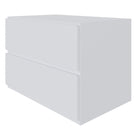 Nexera - Table de nuit Avenue, 1 tiroirs, Blanc-Surface en mélamine résistante aux égratignures