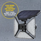 Bell + Howell - Bionic Spotlight Trio Motion Sensor Lumière solaire extérieure-Le boîtier haut de gamme de Bell + Howell est résistant à la chaleur, empêche la déformation ou la décoloration induite par le soleil, idéal pour les patios, les jardins, les pelouses ou les porches et même à l’intérieur ou à l’intérieur de votre maison