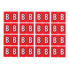 Oxford – Étiquettes alphabétiques compatibles Datafile, « B », rouge, paq./240 -Assignez des lettres spécifique aux sections de classement individuelles