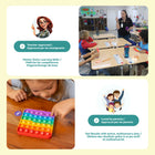 The Fidget Game - Bingo ABC!-Renforce la reconnaissance des couleurs et le comptage de 1 à 10