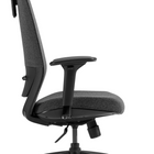 Offices to Go - Fauteuil à basculement synchronisé à dossier haut Swift avec un appui-tête, garnie d’un textile gris-Le blocage du basculement à positions multiples bloque le siège en place ou lui permet de basculer librement, selon les préférences de l'utilisateur
