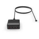 Bluediamond - Station de charge USB compacte de 100 W avec 3 ports USB-C et 1 port USB-A - 1,8 m- 1 port USB-A pour recharger vos appareils mobiles jusqu’à 15 W, offrant une polyvalence accrue