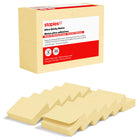 Staples - Blocs de feuillets ultra-autocollants, 1 7/8 x 1 7/8 po, collection Sunshine, paquet de 12-Feuillets ultra-autocollants pour une adhérence fiable